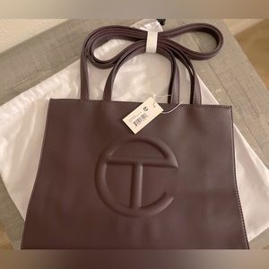 Eggplant Crossbody bag medium size NWT